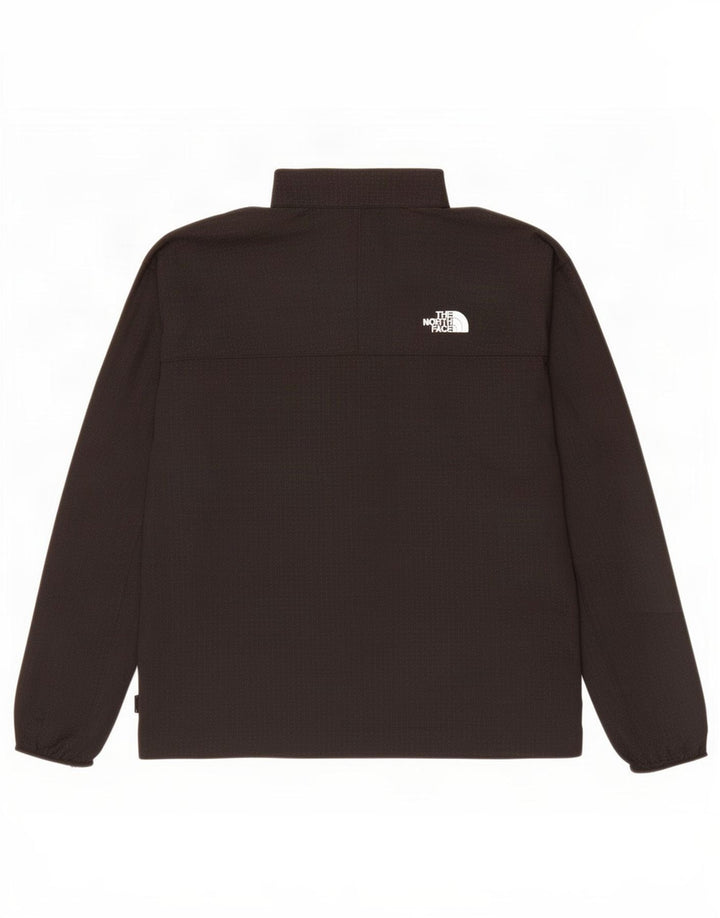 The North Face Mens Zip Neck Pullover Tracksuit Top Large Black Spotted