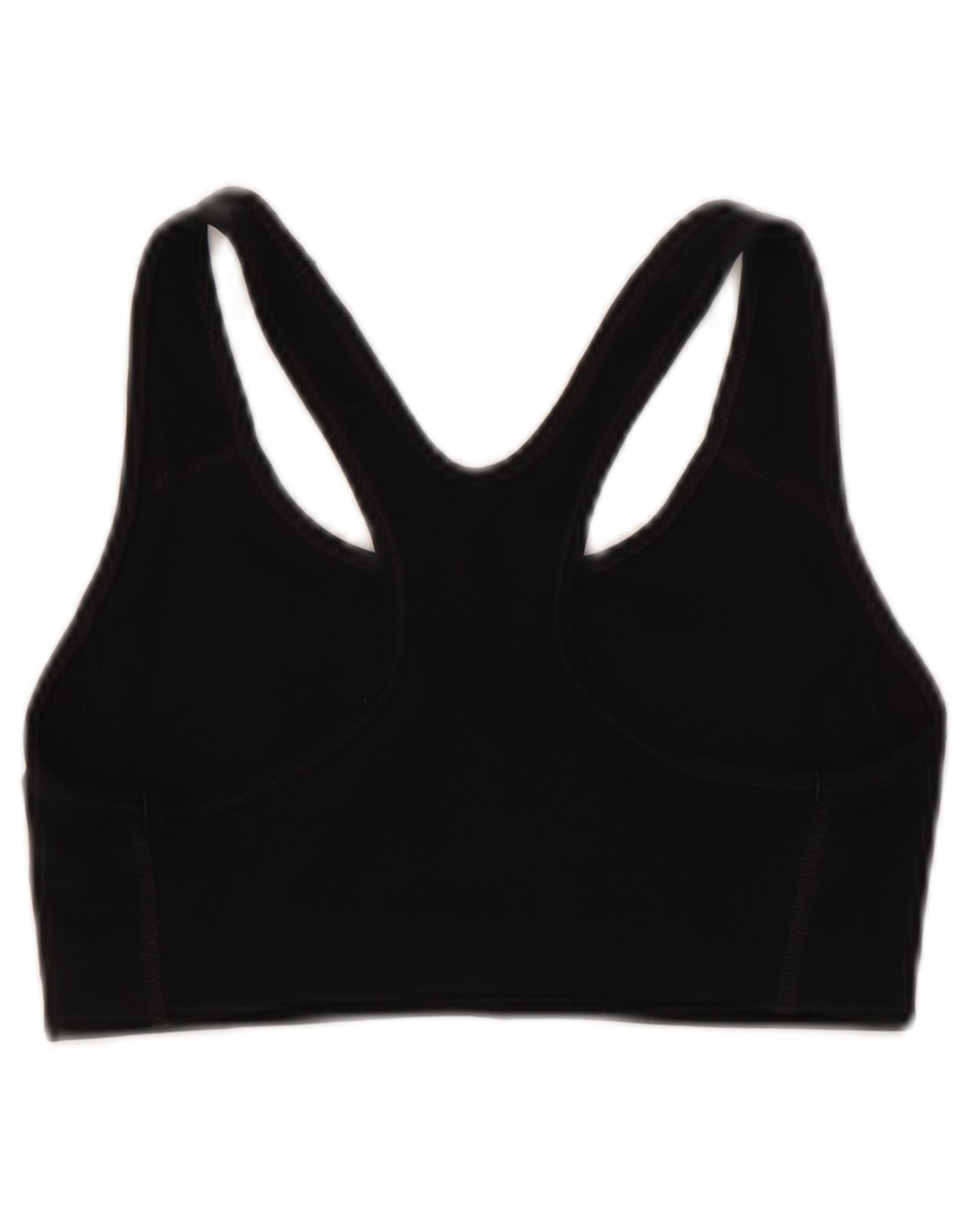 Nike Womens Dri Fit Graphic Sport Bra Top Small Black Polyester