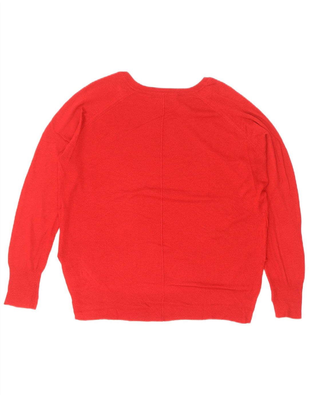 Zara Womens Oversized Boat Neck Jumper Sweater UK 10 Small Red