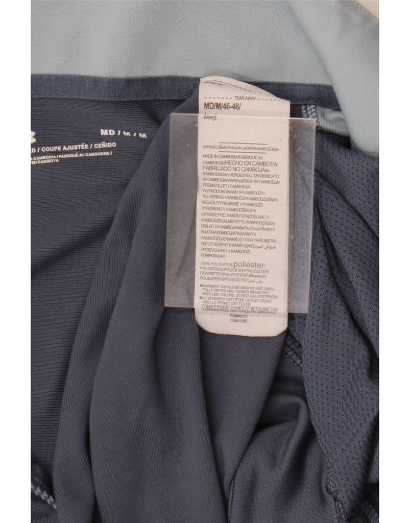 UNDER ARMOUR Mens Tracksuit Top Jacket Medium Navy Blue Colourblock Vintage Under Armour and Second-Hand Under Armour from Messina Hembry 