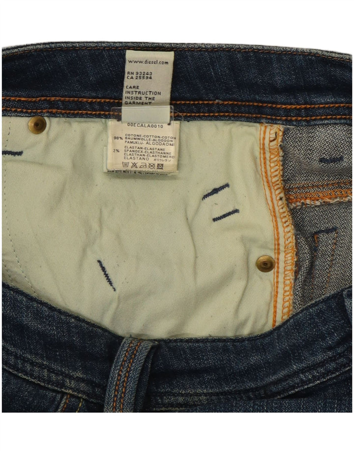 Diesel Mens Straight Jeans W30 L33 Blue Cotton