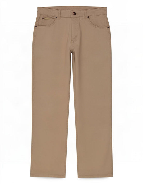 Wrangler Mens Texas Stretch Straight Casual Trousers W33 L28 Grey Cotton