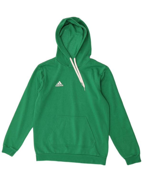 Adidas Mens Hoodie Jumper Medium Green Cotton