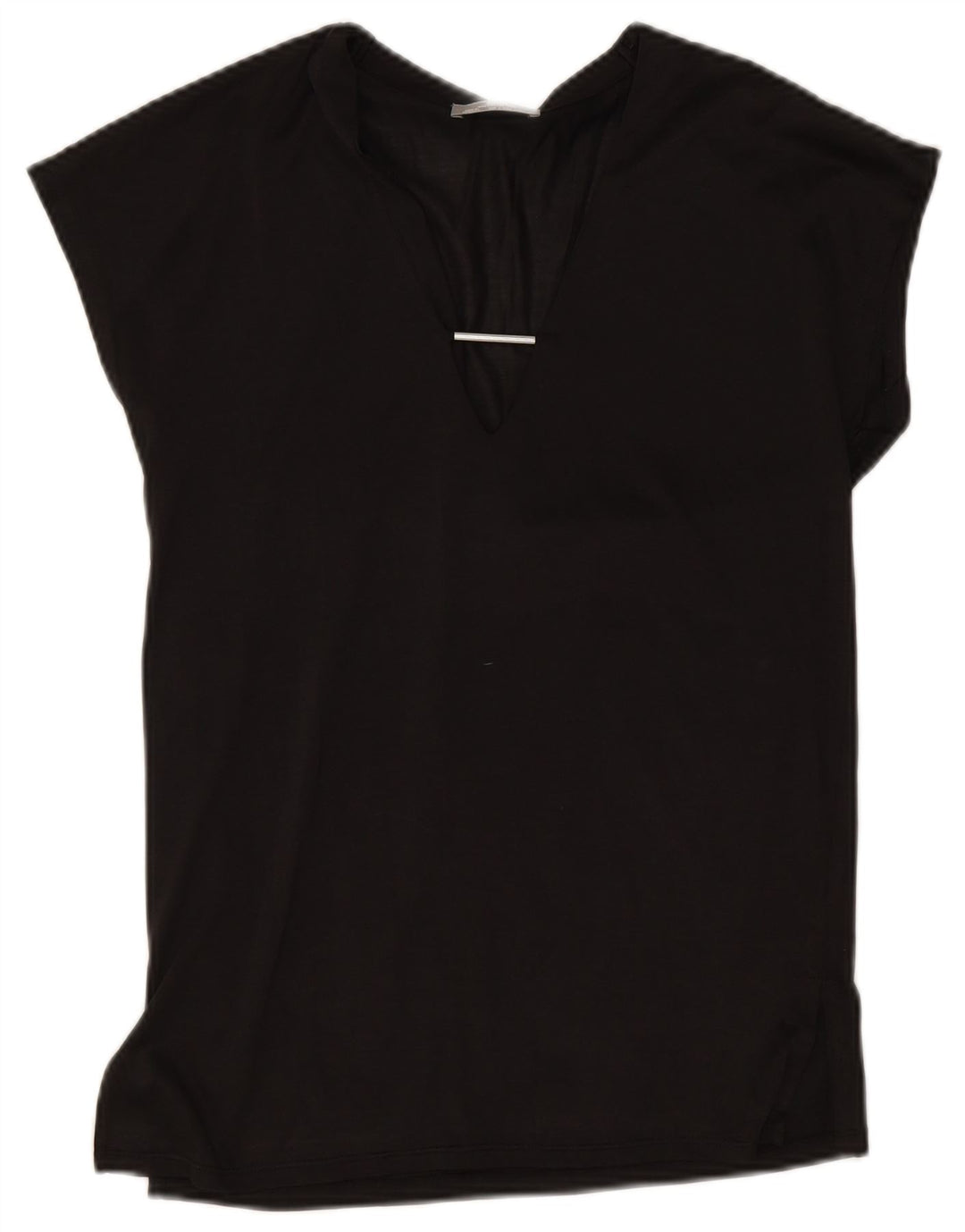 Zara Womens Blouse Top UK 10 Small Black
