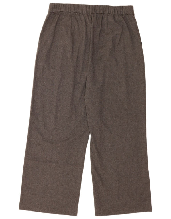 Hollister Mens High Waist Wide Leg Casual Trousers XL W38 L27 Grey