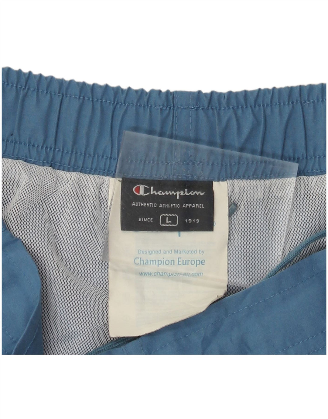 Champion Mens Swimming Shorts Large  Blue Polyester