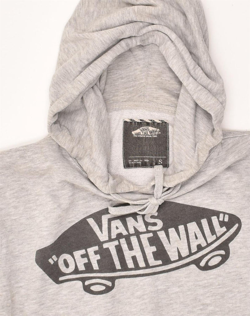 VANS Mens Graphic Hoodie Jumper Small Grey Cotton | Vintage Vans | Thrift | Second-Hand Vans | Used Clothing | Messina Hembry 