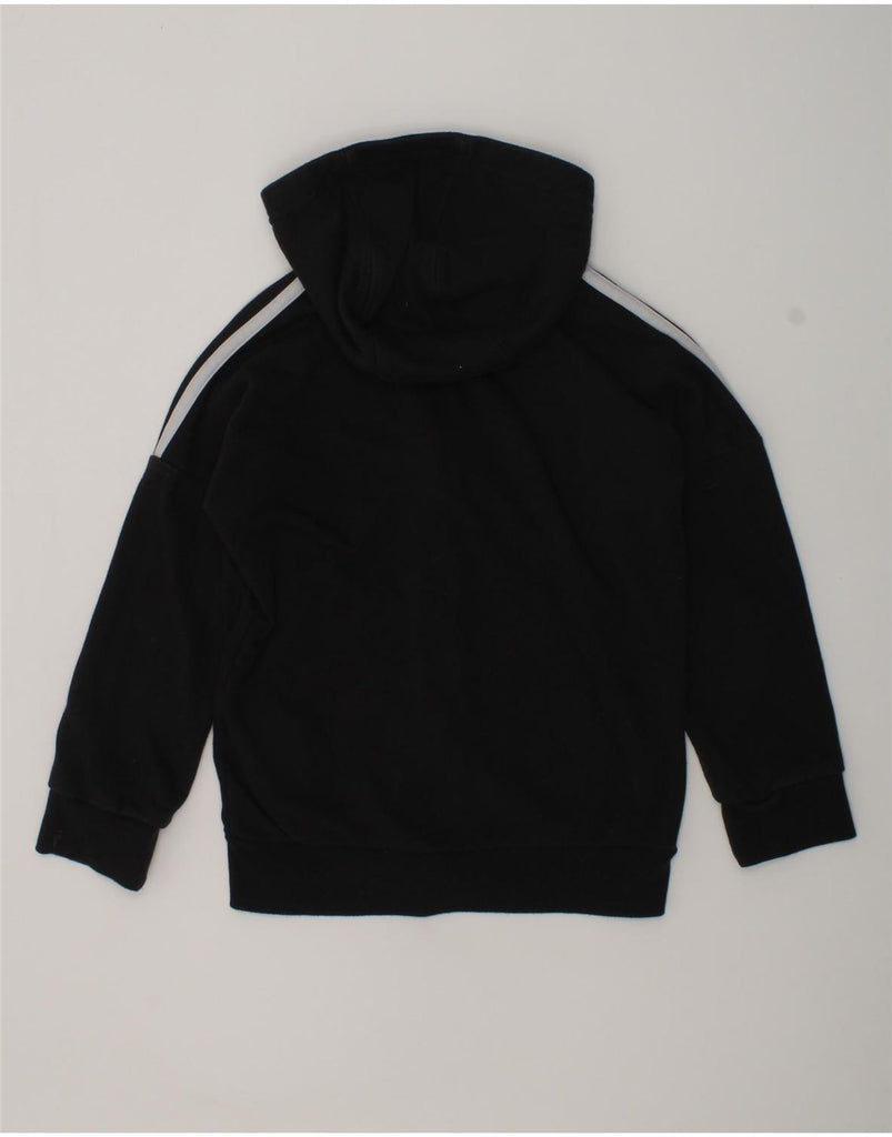 ADIDAS Boys Zip Hoodie Sweater 5-6 Years Black Cotton | Vintage Adidas | Thrift | Second-Hand Adidas | Used Clothing | Messina Hembry 