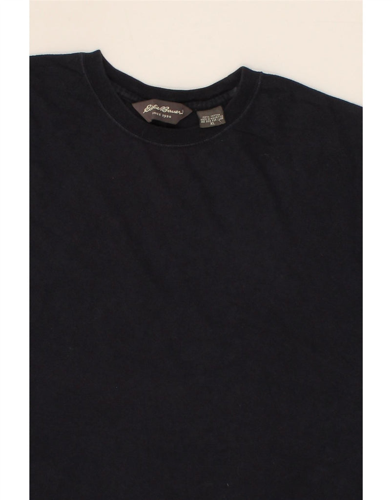 EDDIE BAUER Mens T-Shirt Top XL Navy Blue Cotton Vintage Eddie Bauer and Second-Hand Eddie Bauer from Messina Hembry 