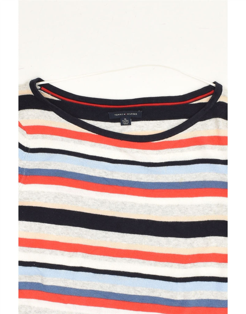 TOMMY HILFIGER Womens Boat Neck Jumper Sweater UK 18 XL Multicoloured | Vintage Tommy Hilfiger | Thrift | Second-Hand Tommy Hilfiger | Used Clothing | Messina Hembry 