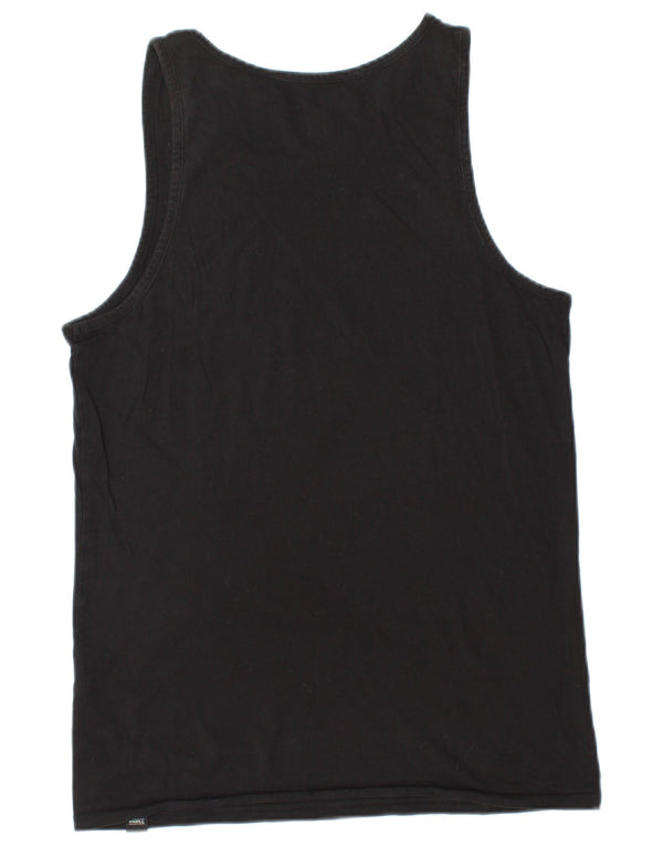 O'NEILL Mens Regular Fit Graphic Vest Top Small Black Cotton