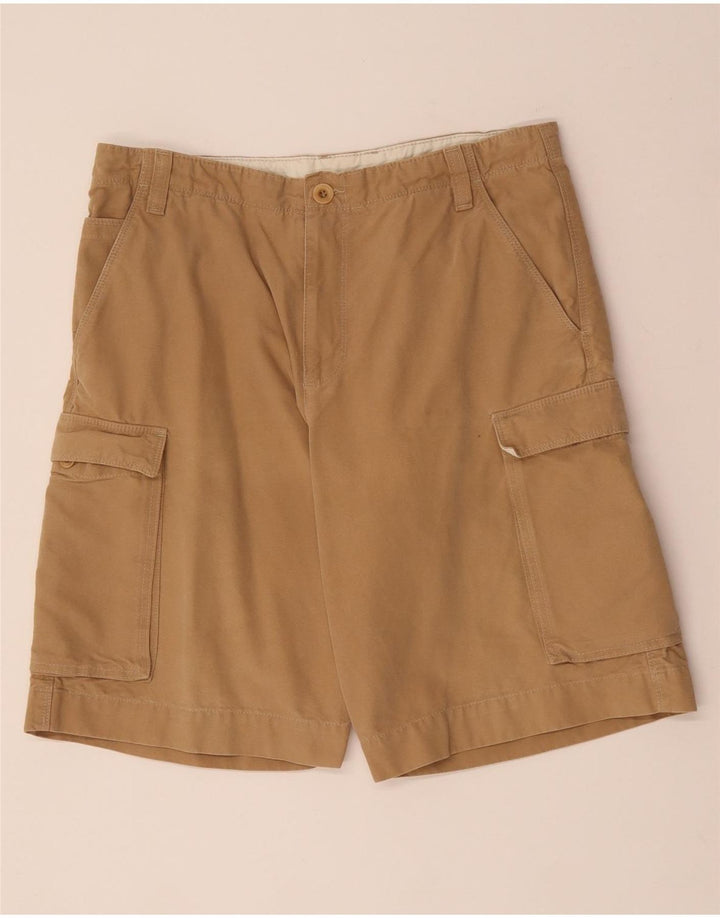 TIMBERLAND Mens Cargo Shorts W32 Medium Beige Cotton