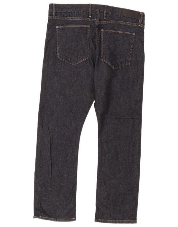 Marks & Spencer Mens Autograph Slim Jeans W34 L29 Navy Blue Cotton