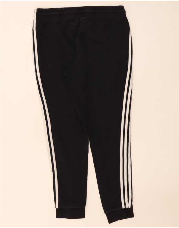 Adidas Womens Tracksuit Trousers Joggers UK 16/18 Large Black Cotton