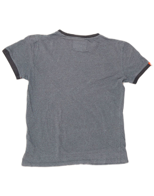 Superdry Mens T-Shirt Top Small Navy Blue Cotton