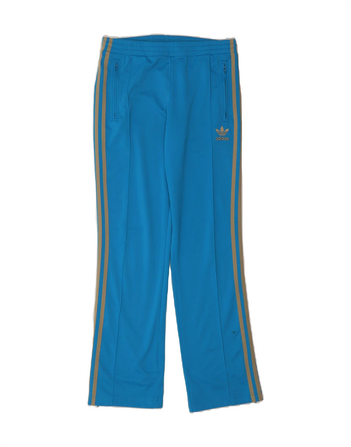 ADIDAS Womens Tracksuit Trousers EU 36 Small  Blue Polyester Vintage Adidas and Second-Hand Adidas from Messina Hembry 
