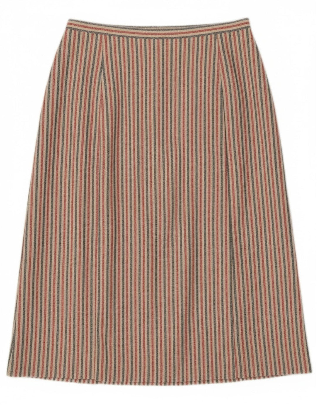 Vintage Womens Midi Skirt W27 Small Multicoloured Striped