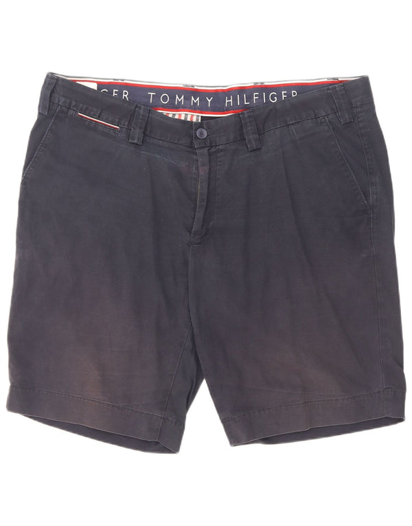 Tommy Hilfiger Mens Brooklyn Chino Shorts W42 2XL Navy Blue Cotton