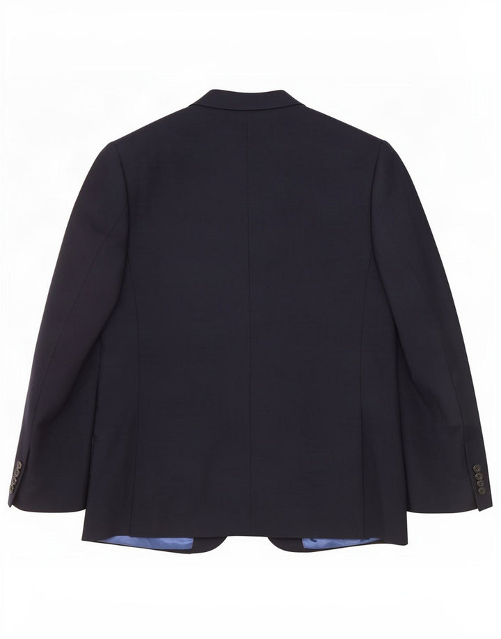 Marks & Spencer Mens 2 Button Blazer Jacket UK 42 Large Navy Blue