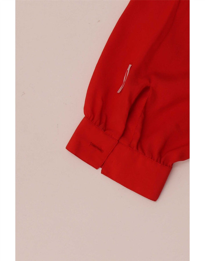Mario Pucci Cecconi Womens Blouse Top IT 44 Medium Red Colourblock