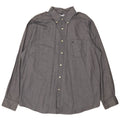 Nautica Mens Shirt XL Grey Cotton
