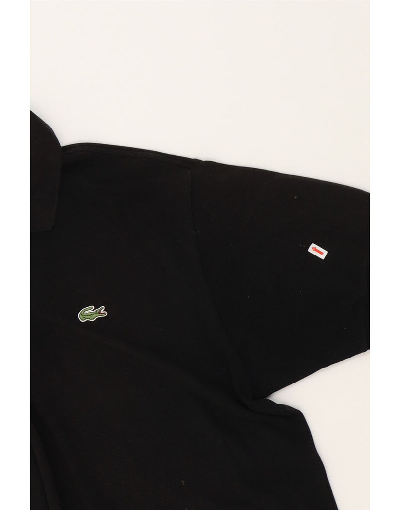 LACOSTE Mens Polo Shirt Size 6 XL Black Cotton Vintage Lacoste and Second-Hand Lacoste from Messina Hembry 