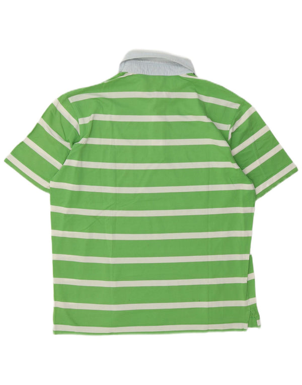 Paul & Shark Mens Polo Shirt Large Green Striped