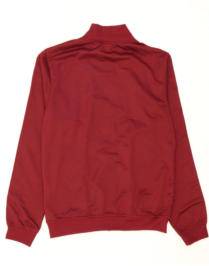 UMBRO Mens Graphic Tracksuit Top Jacket Medium Burgundy Polyester