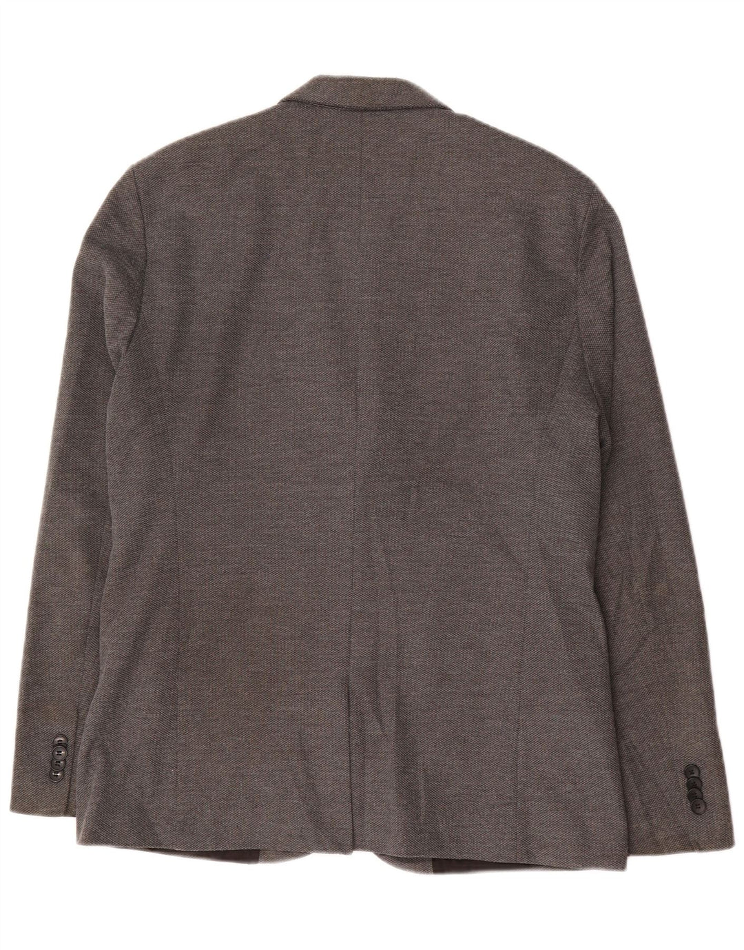 Zara Mens 2 Button Blazer Jacket UK 42 XL Grey Polyester