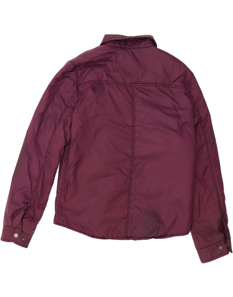 BENETTON Mens Padded Jacket UK 40 Large Maroon Nylon Vintage Benetton and Second-Hand Benetton from Messina Hembry 