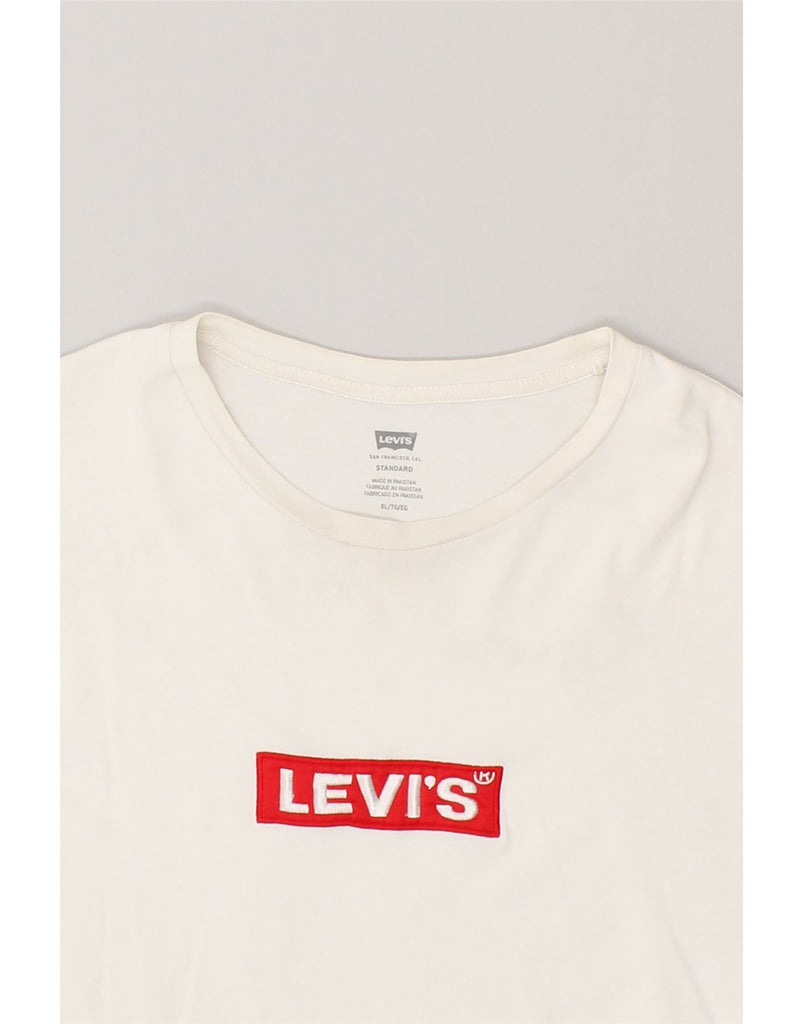 LEVI'S Mens Standard Graphic T-Shirt Top XL White Cotton | Vintage Levi's | Thrift | Second-Hand Levi's | Used Clothing | Messina Hembry 