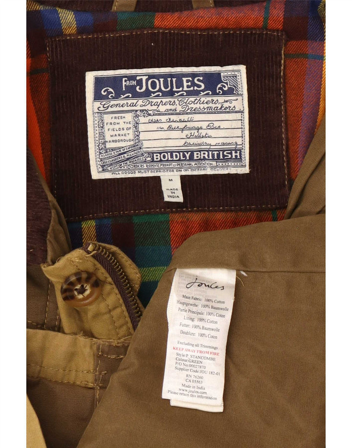 Joules Mens Utility Jacket UK 38 Medium Khaki Colourblock Cotton