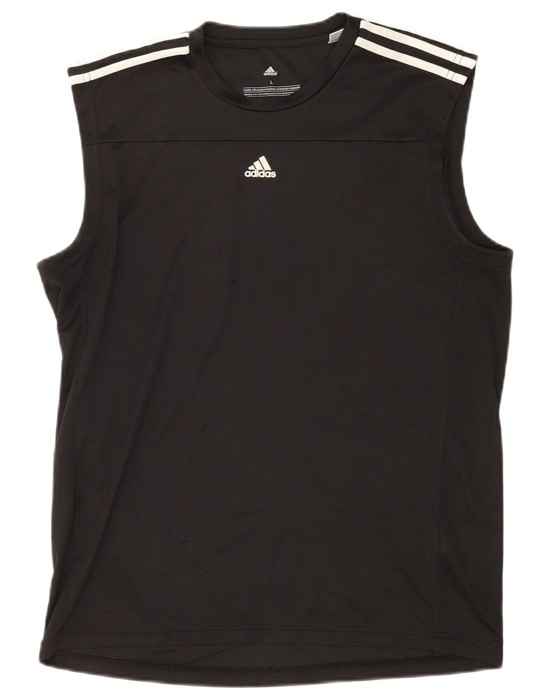 Adidas Mens Climalite Vest Top Large Black Polyester