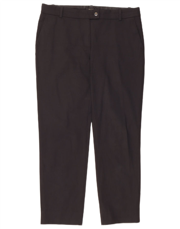 MASSIMO DUTTI Womens Straight Suit Trousers EU 40 Medium W30 L27 Black