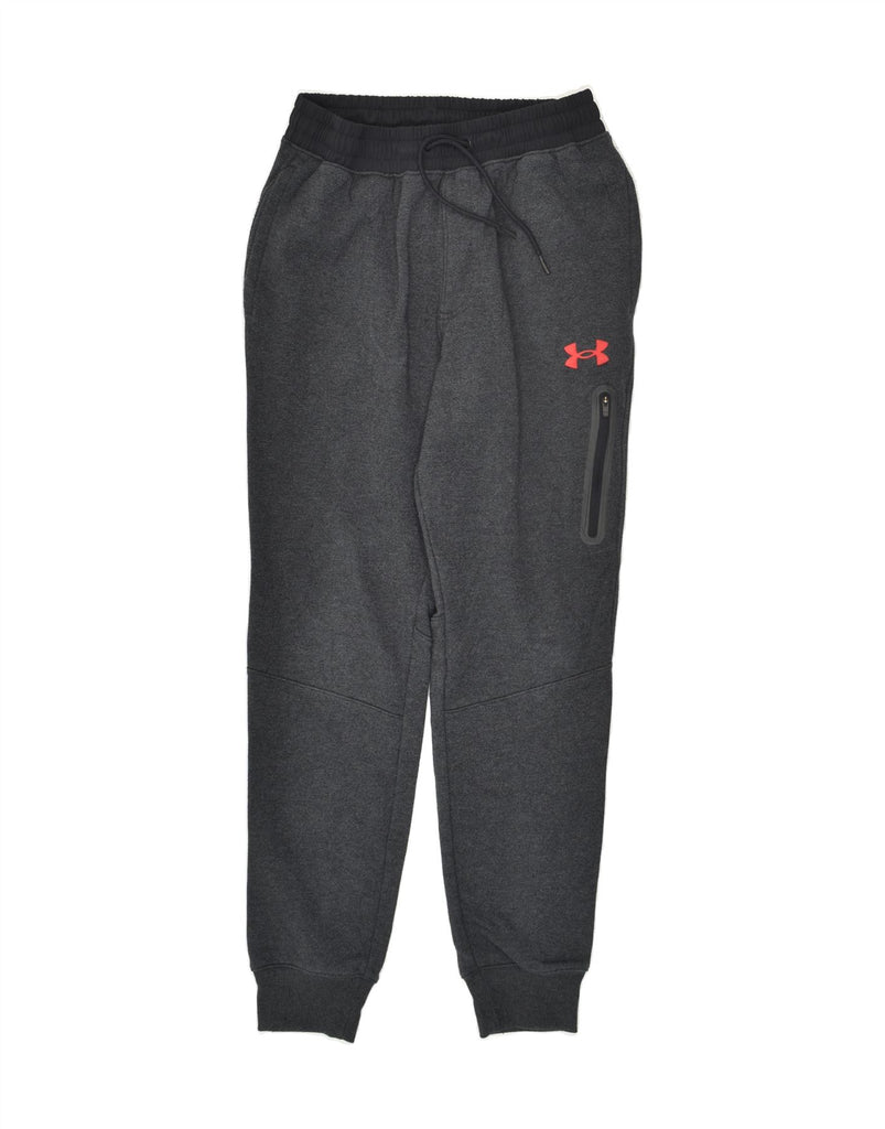 UNDER ARMOUR Mens Tracksuit Trousers Joggers Small Grey Cotton | Vintage Under Armour | Thrift | Second-Hand Under Armour | Used Clothing | Messina Hembry 