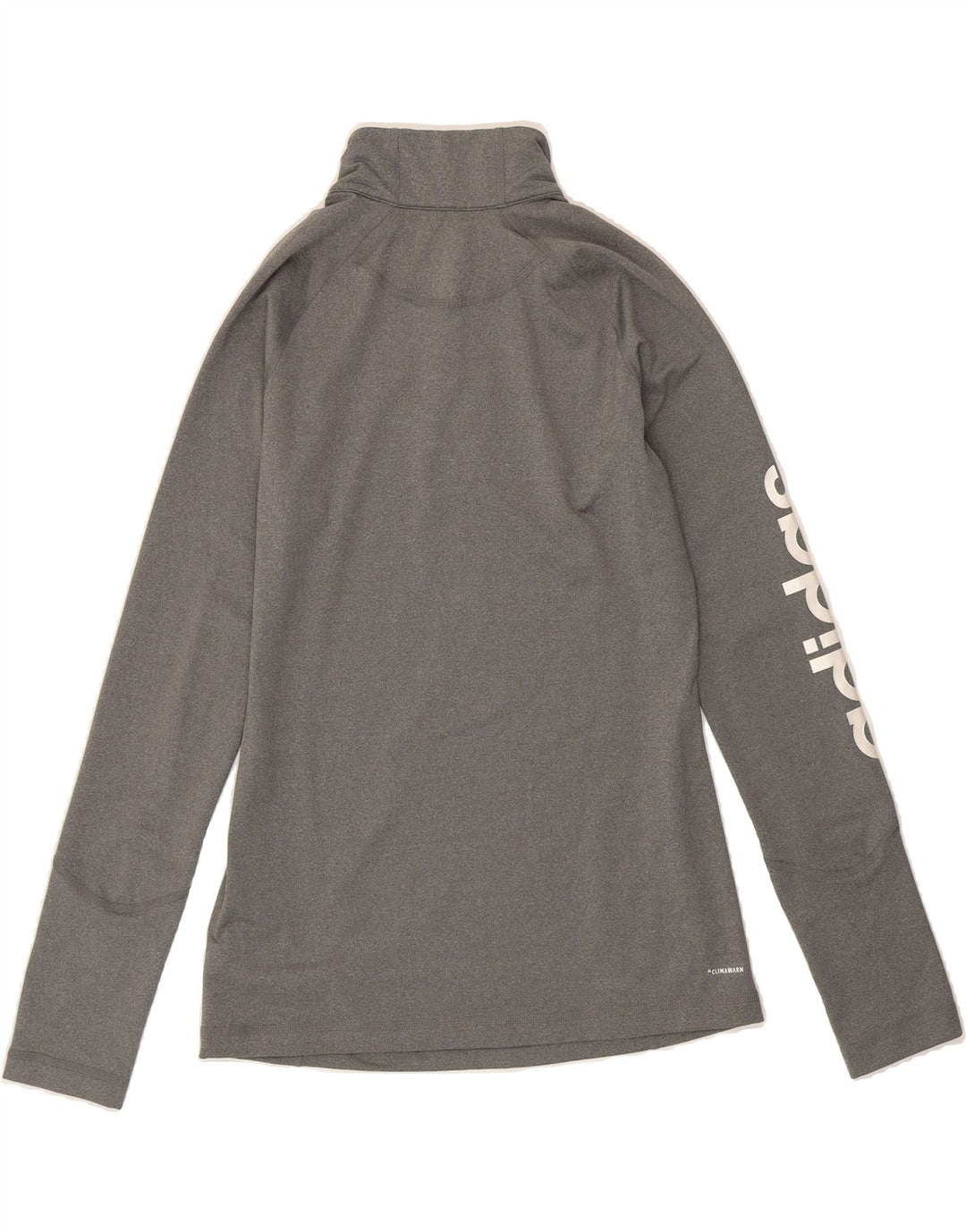 ADIDAS Womens Graphic Pullover Tracksuit Top UK 12/14 Medium Grey Vintage Adidas and Second-Hand Adidas from Messina Hembry 