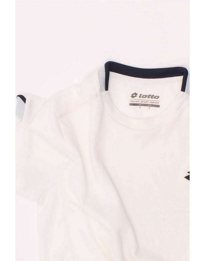 Lotto Womens T-Shirt Top UK 8 Small White