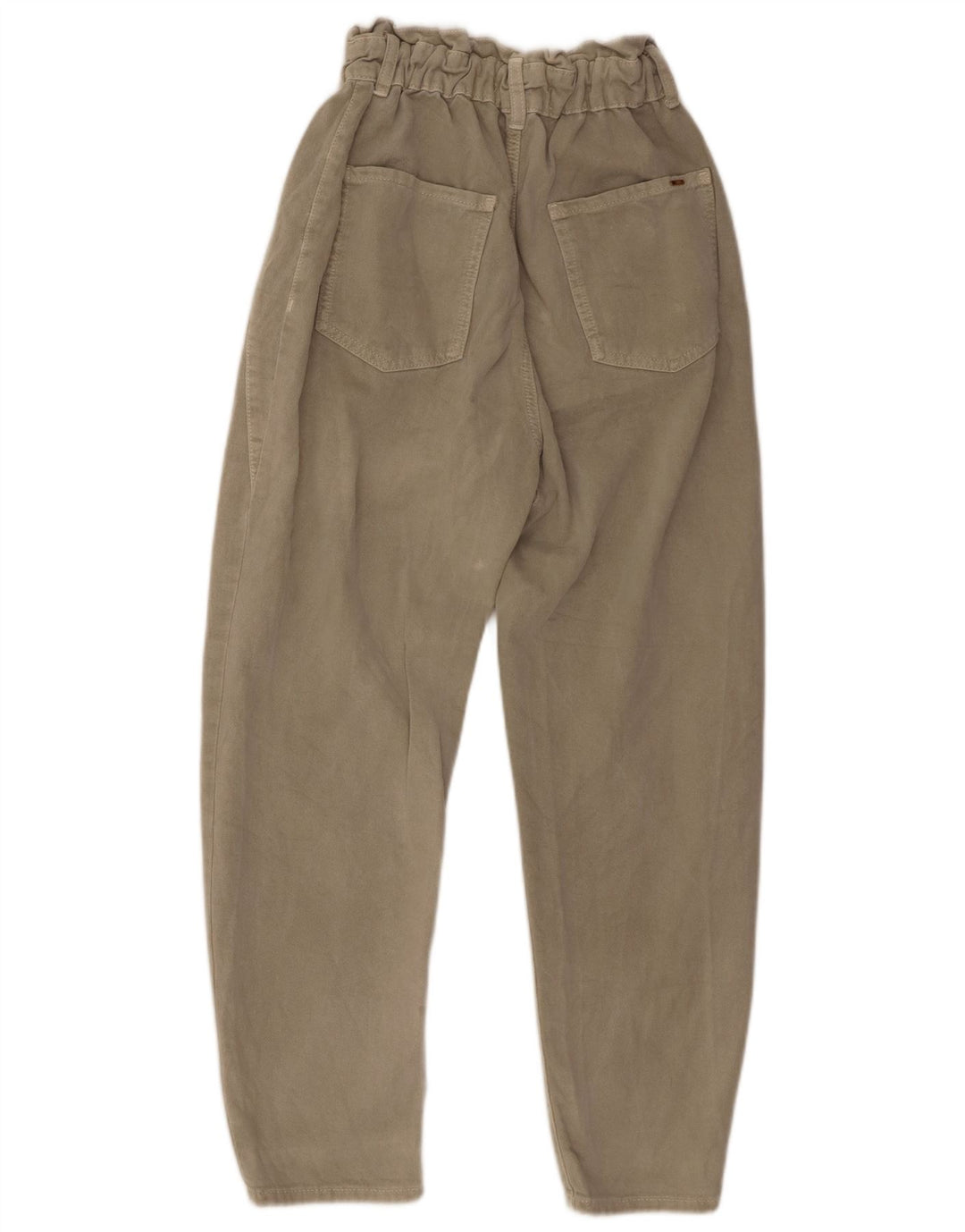 ZARA Womens High Waist Tapered Casual Trousers EU 36 XS W26 L26 Grey