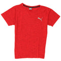 Puma Mens T-Shirt Top Small Red Flecked Cotton