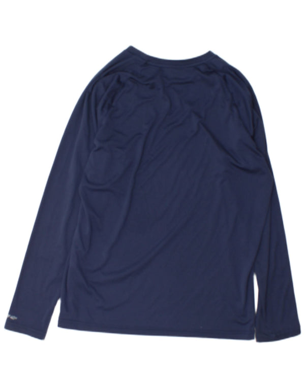 Nike Mens Dri Fit Top Long Sleeve Medium Navy Blue