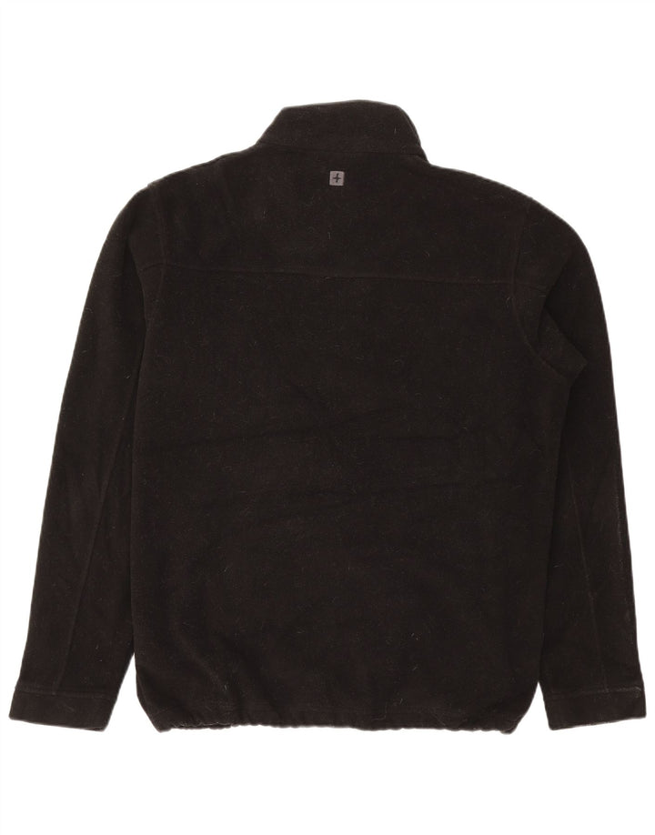 MOUNTAIN WAREHOUSE Mens Fleece Jacket UK 40 Large Black Polyester