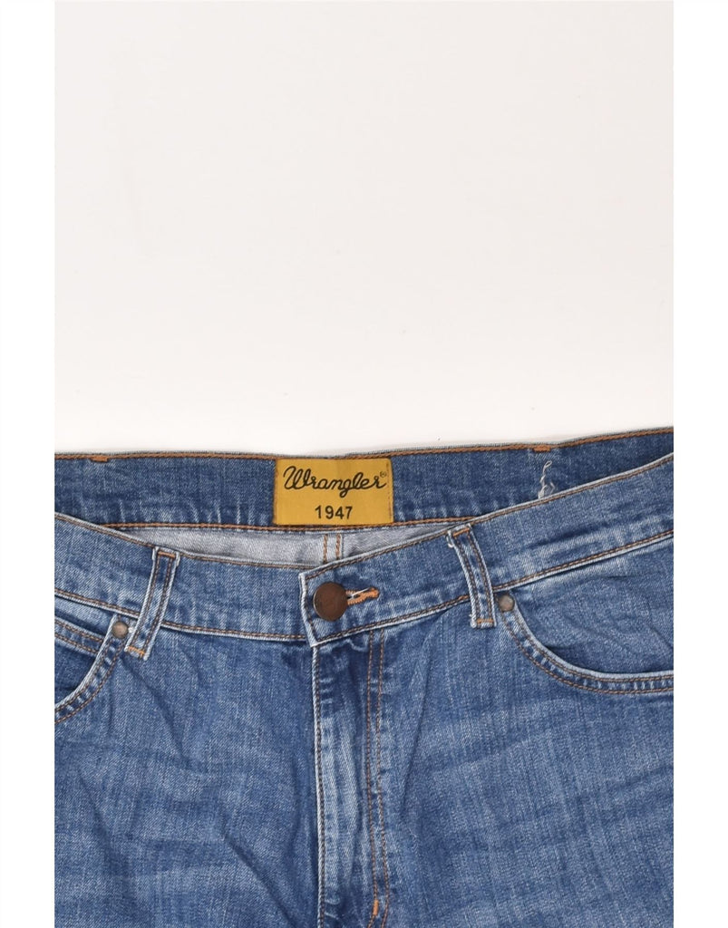 WRANGLER Mens Slim Jeans W34 L36 Blue Cotton | Vintage Wrangler | Thrift | Second-Hand Wrangler | Used Clothing | Messina Hembry 
