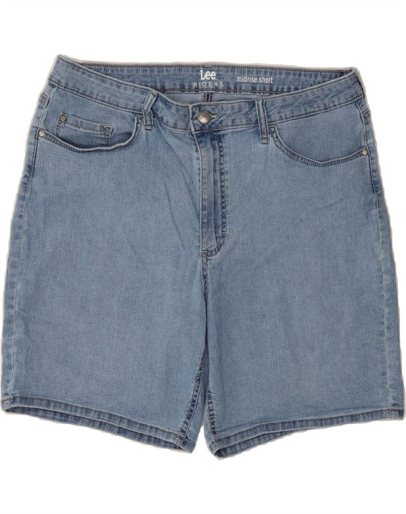 LEE Womens Riders Mid Rise Denim Shorts US 18 2XL W36  Blue Cotton Vintage Lee and Second-Hand Lee from Messina Hembry 