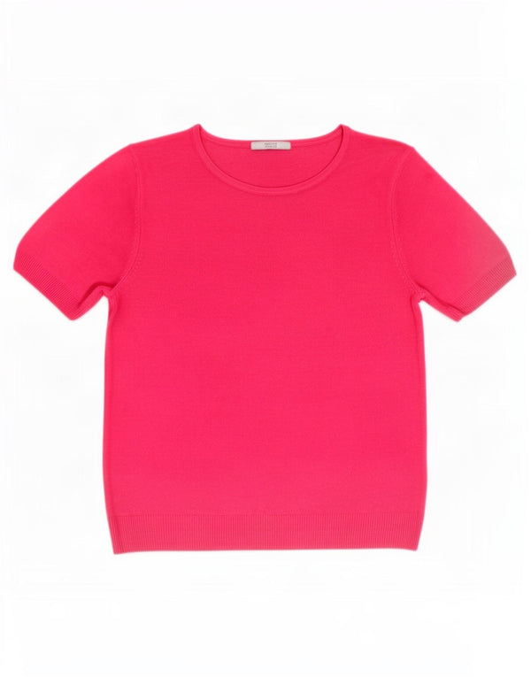 Marks & Spencer Womens Boat Neck Jumper Sweater UK 16 Large Pink