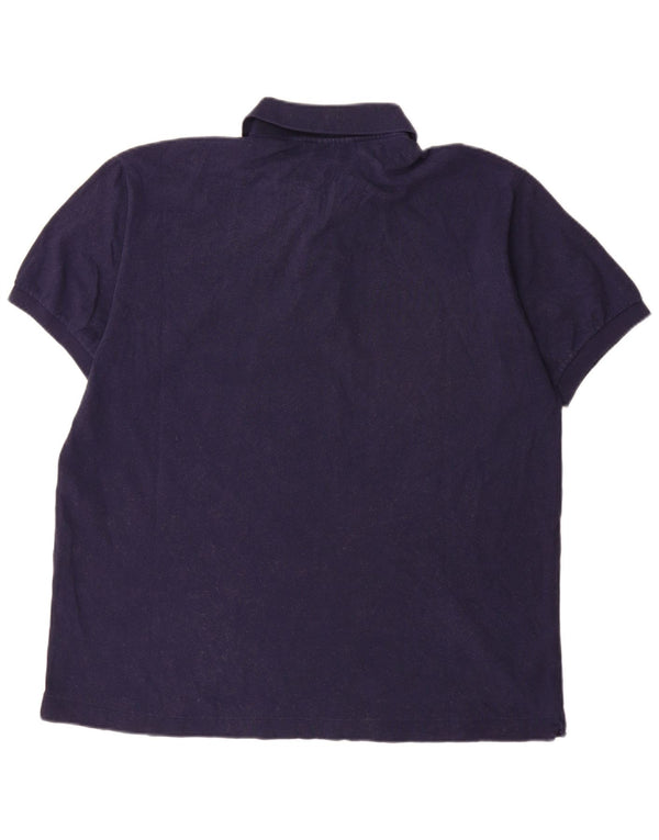 Lacoste Mens Classic Fit Polo Shirt Size 7 2XL Navy Blue Cotton