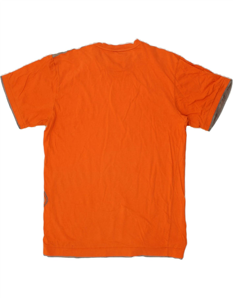 ADIDAS Mens Graphic T-Shirt Top UK 34/36 Small Orange Cotton Vintage Adidas and Second-Hand Adidas from Messina Hembry 