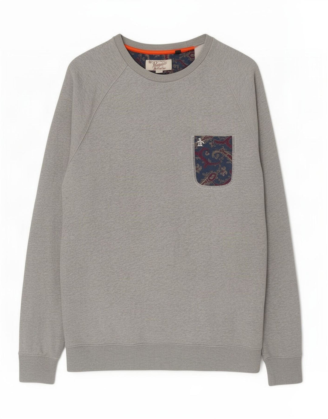 Penguin Mens Sweatshirt Jumper XL Grey