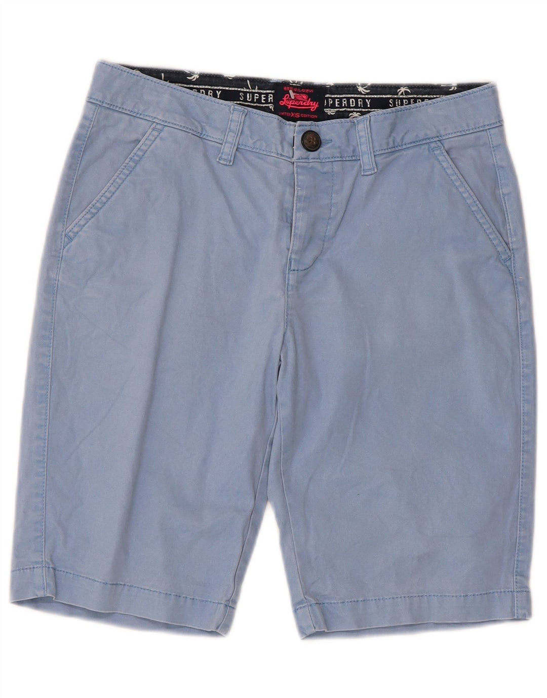 Superdry Mens Chino Shorts XS W30  Blue Cotton