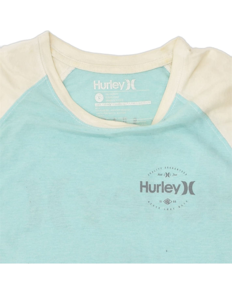 HURLEY Mens Graphic T-Shirt Top Small Blue Cotton | Vintage Hurley | Thrift | Second-Hand Hurley | Used Clothing | Messina Hembry 