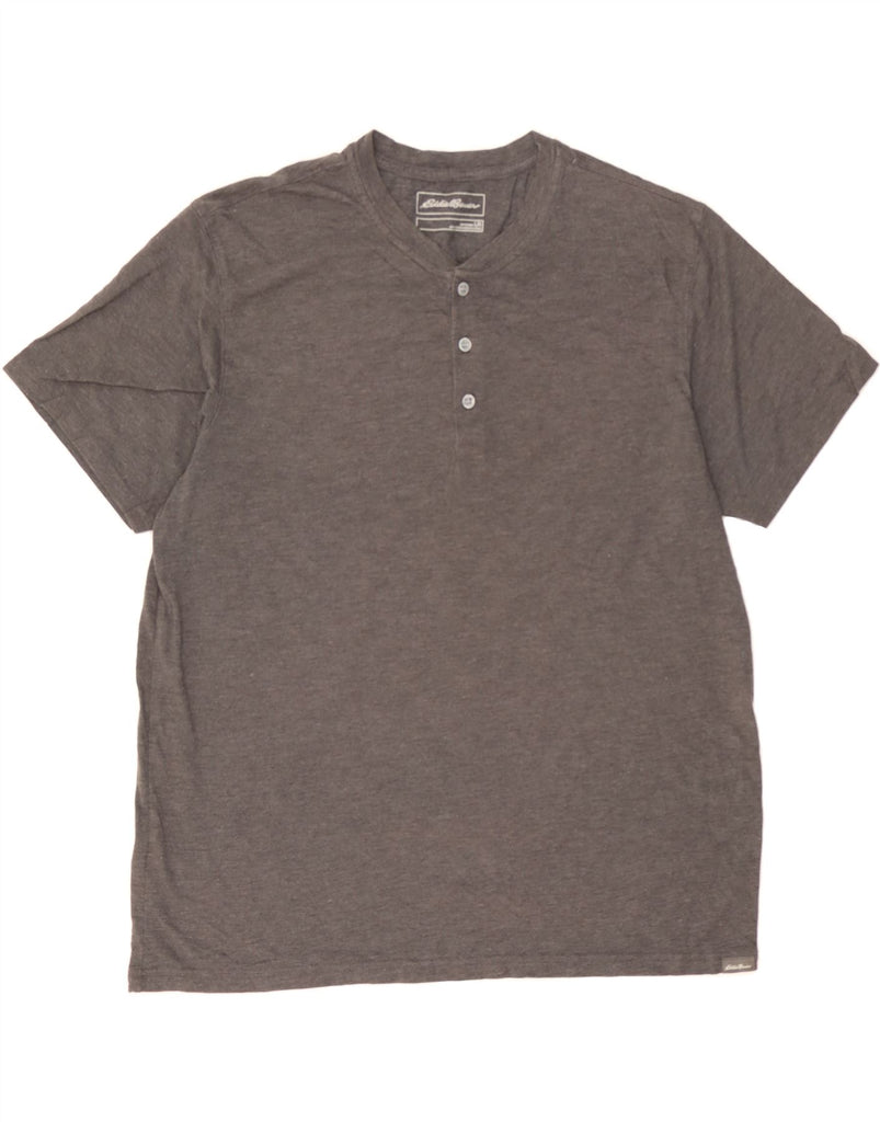 EDDIE BAUER Mens T-Shirt Top Large Grey Cotton Vintage Eddie Bauer and Second-Hand Eddie Bauer from Messina Hembry 